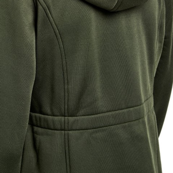 Olive Green Leopard Sherpa-Lined Hood Fleece Anorak NWTs Sz Large - Picture 7 of 8